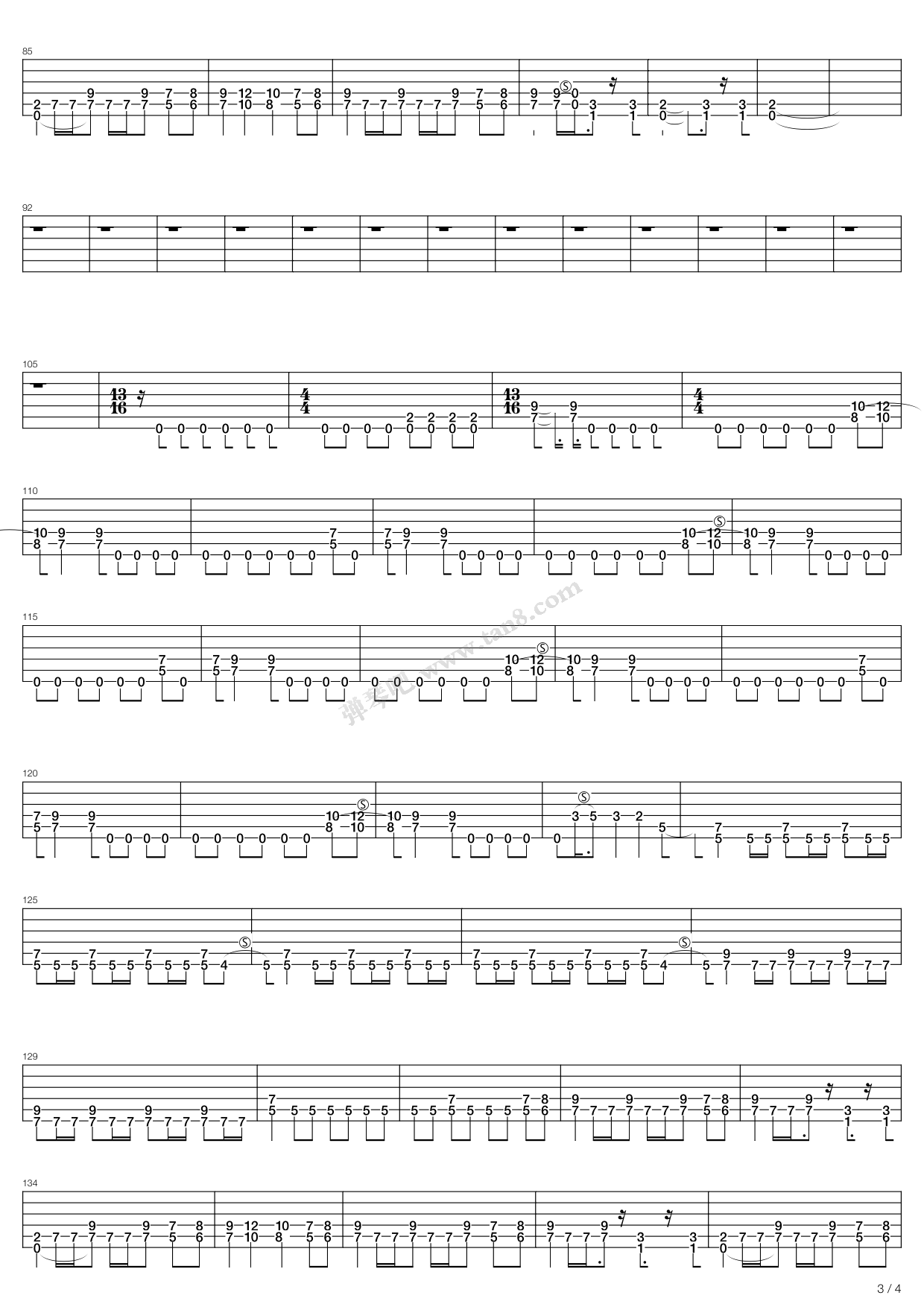 《Break The Ice》吉他谱-C大调音乐网