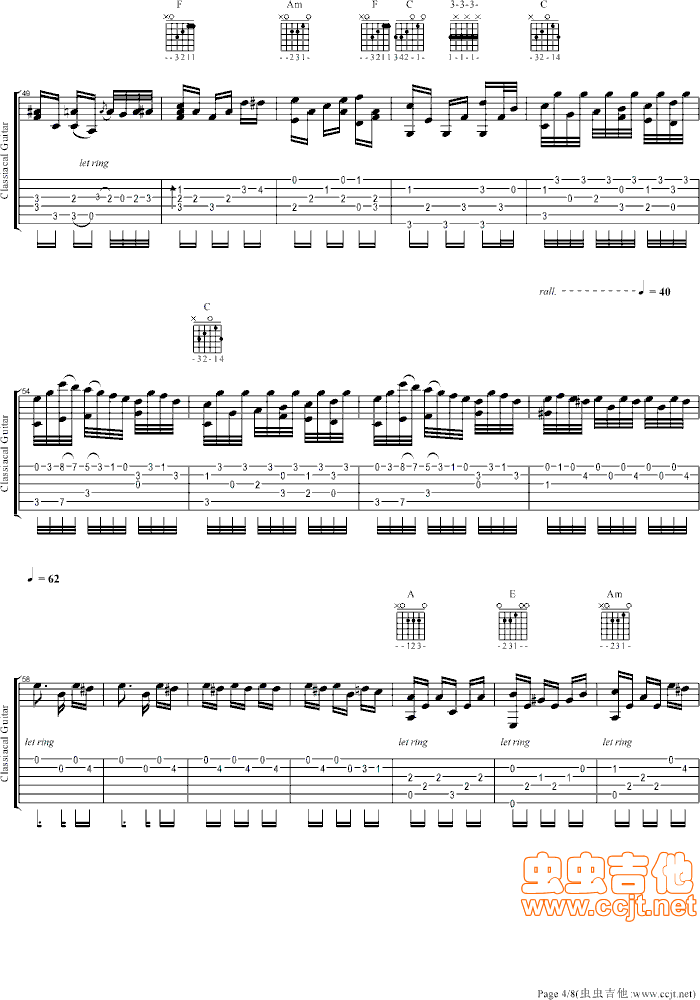 《致爱丽丝-最完美详尽版-献给爱丽丝》吉他谱-C大调音乐网