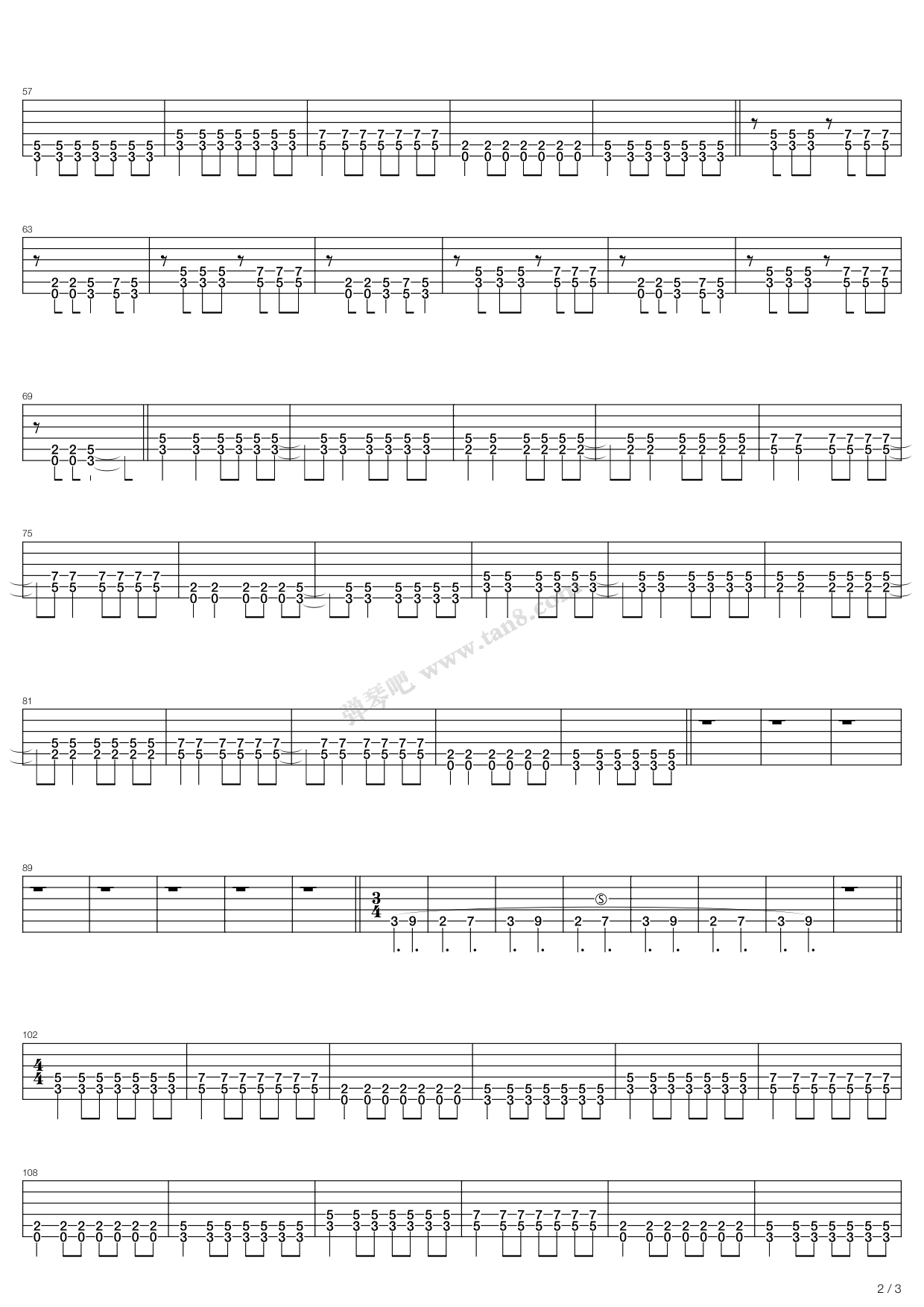 《或る街の群青》吉他谱-C大调音乐网