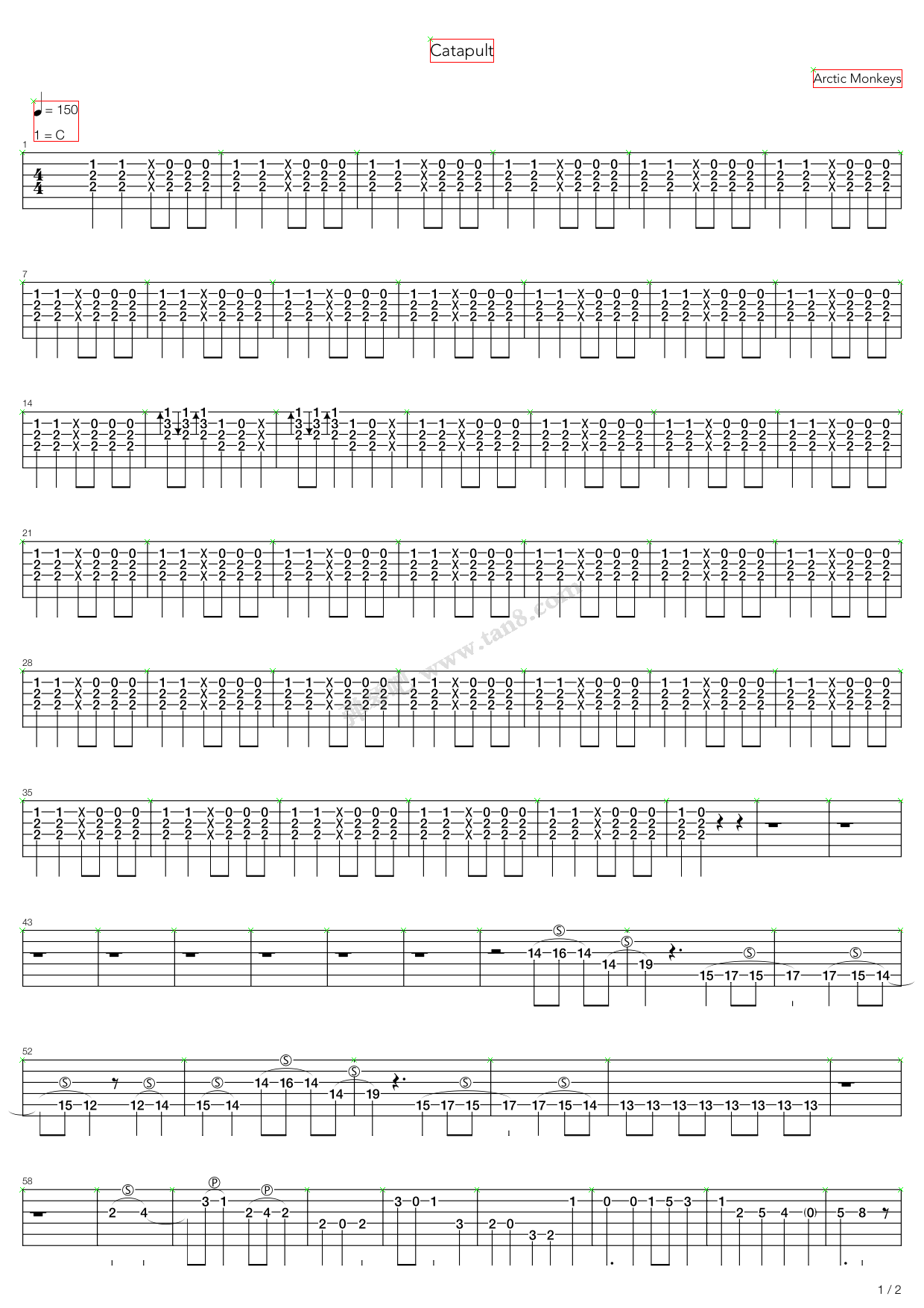《Catapult》吉他谱-C大调音乐网
