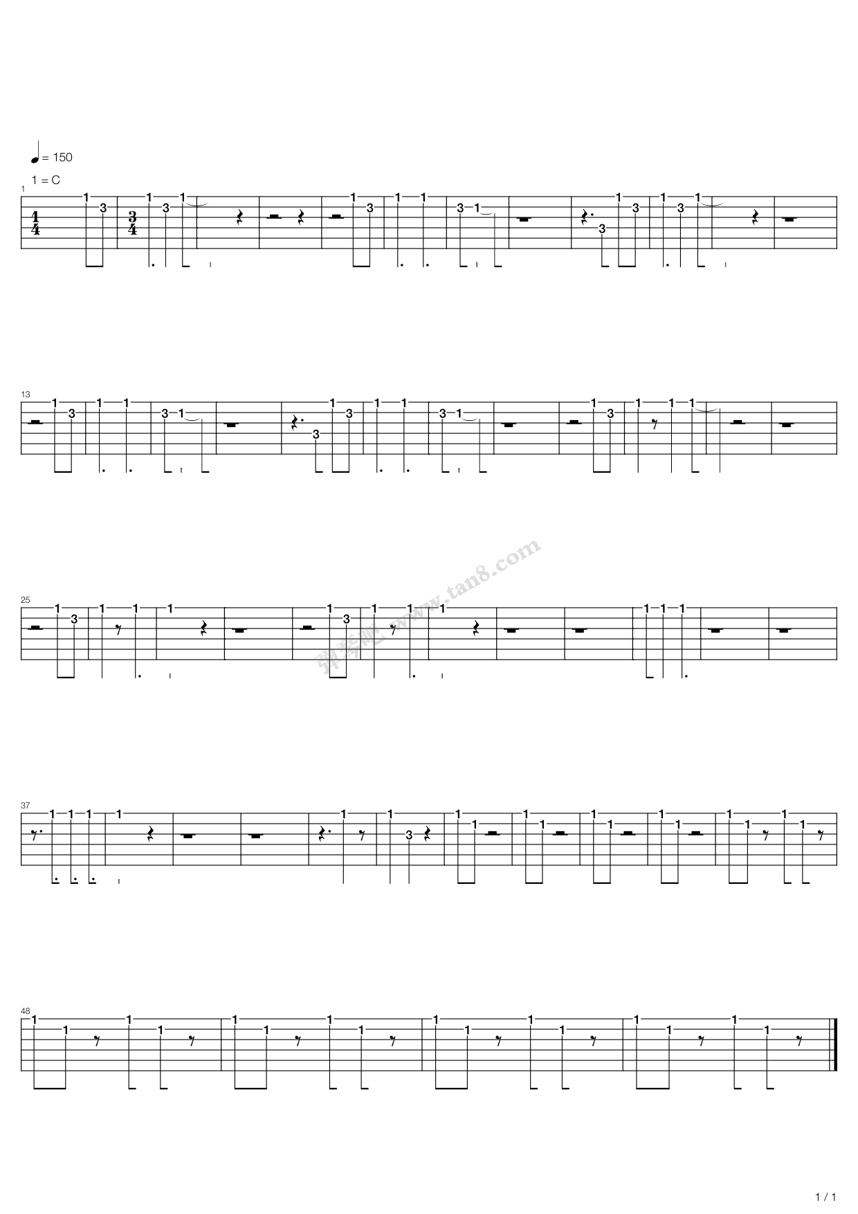 《Beatles (The)披头士乐队 - Dig It》吉他谱-C大调音乐网