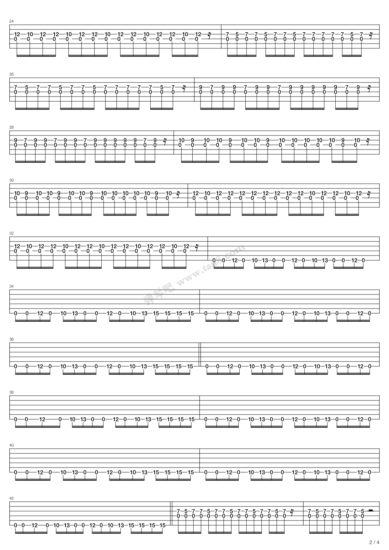 《Start Something》吉他谱-C大调音乐网