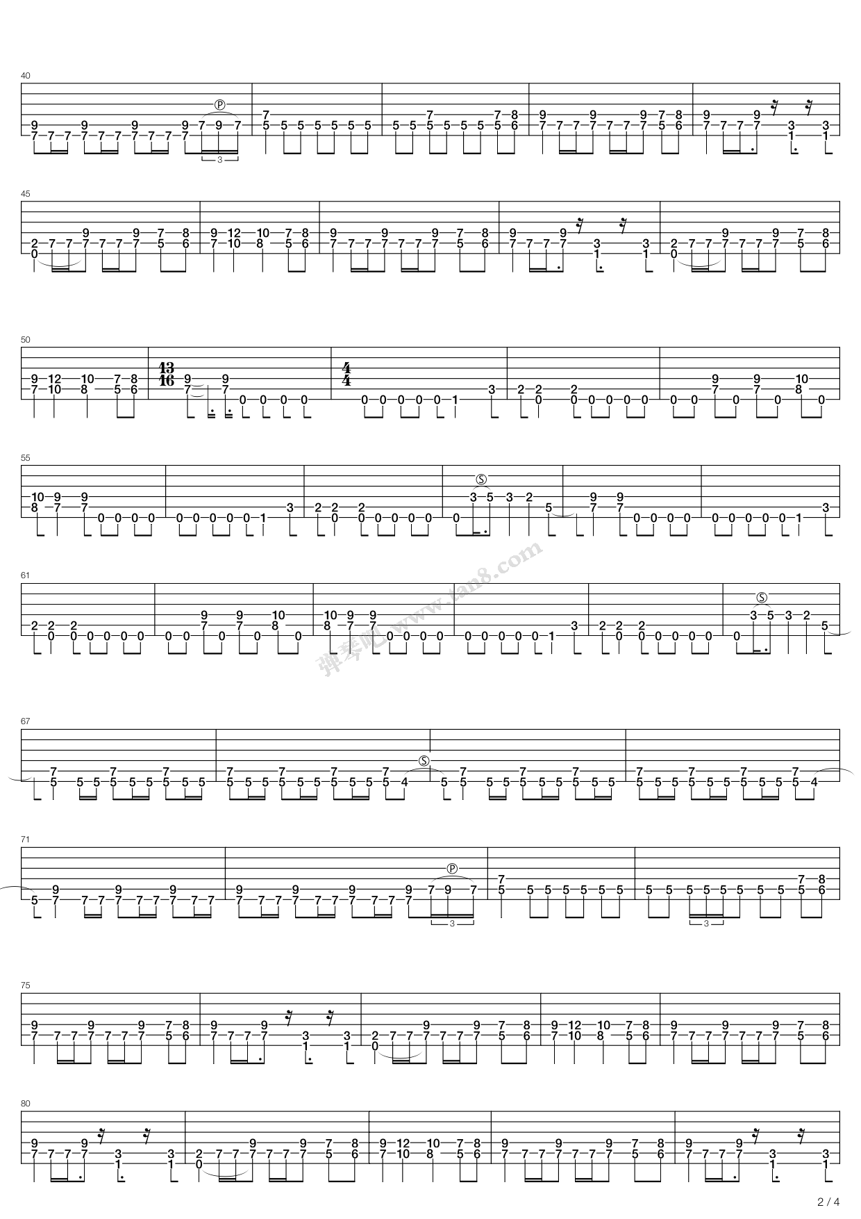 《Break The Ice》吉他谱-C大调音乐网