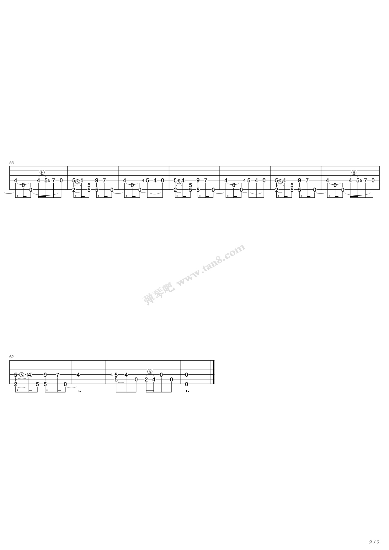 《Lullaby》吉他谱-C大调音乐网