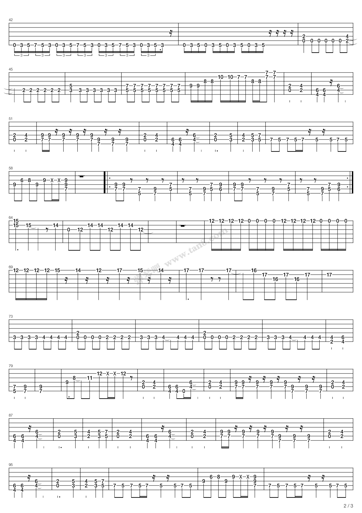 《轻音少女(K-ON) 剧场版OP - Unmei wa Endless!》吉他谱-C大调音乐网