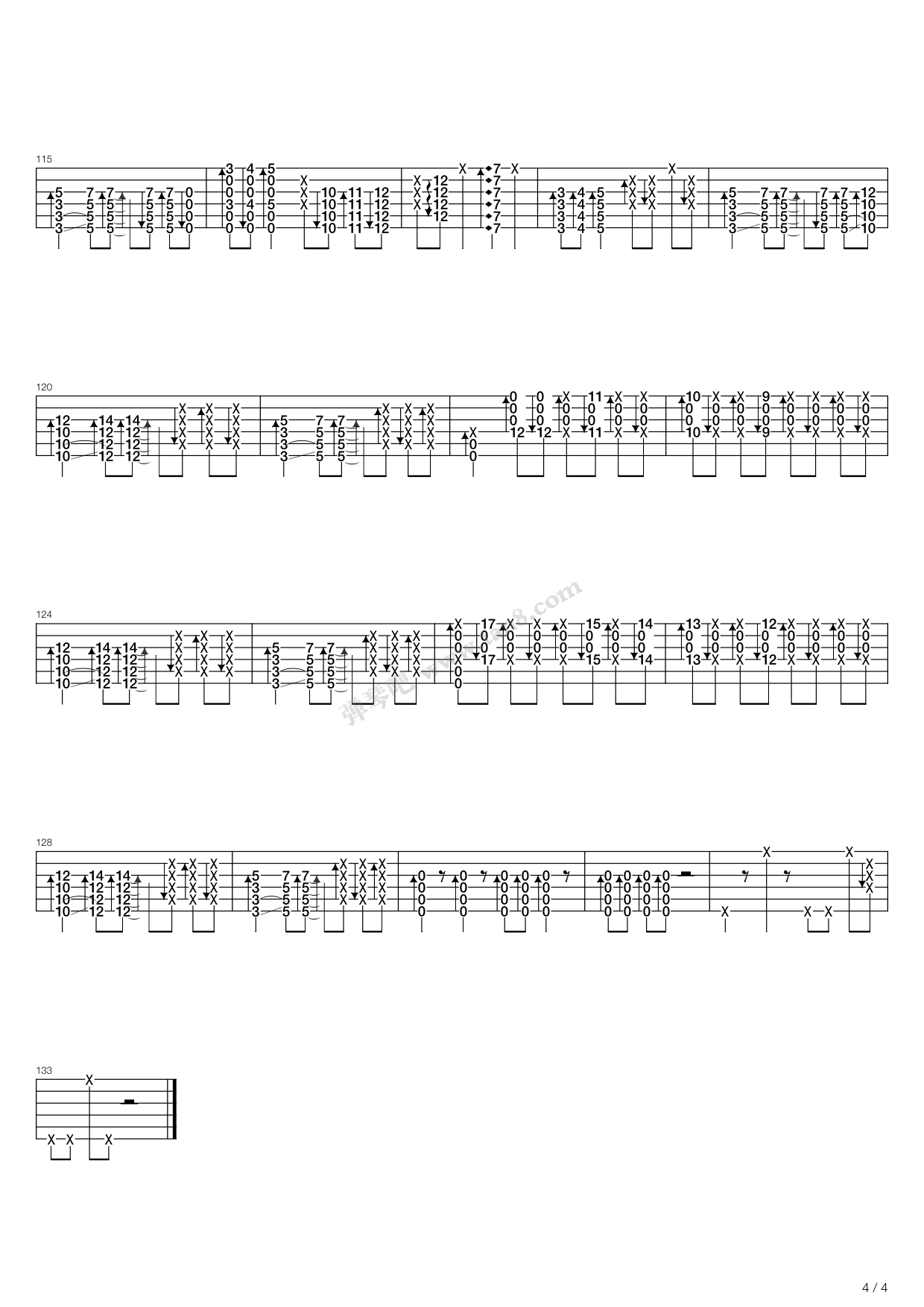 《Snappy（10th Anniversary ）》吉他谱-C大调音乐网