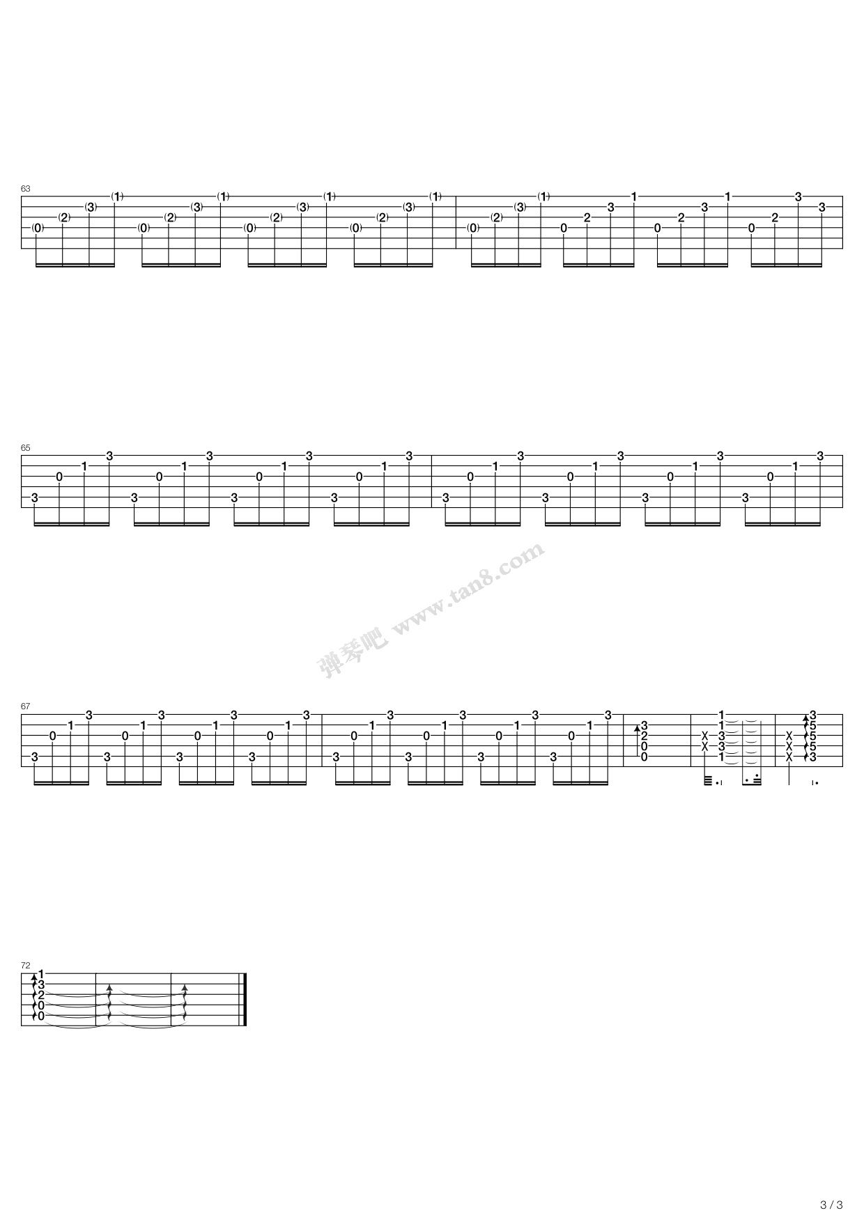 《It doesn't matter》吉他谱-C大调音乐网