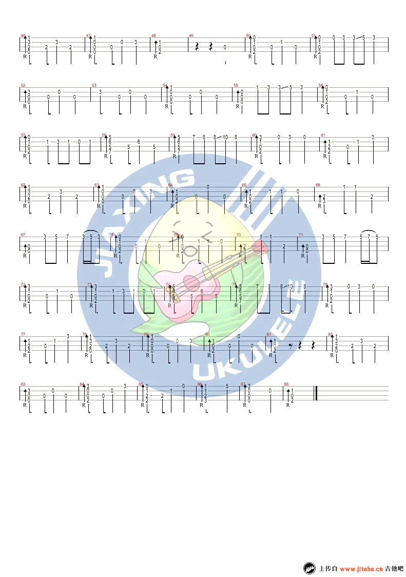 《任素汐《我要你》ukulele指弹谱_四线弹唱图谱》吉他谱-C大调音乐网