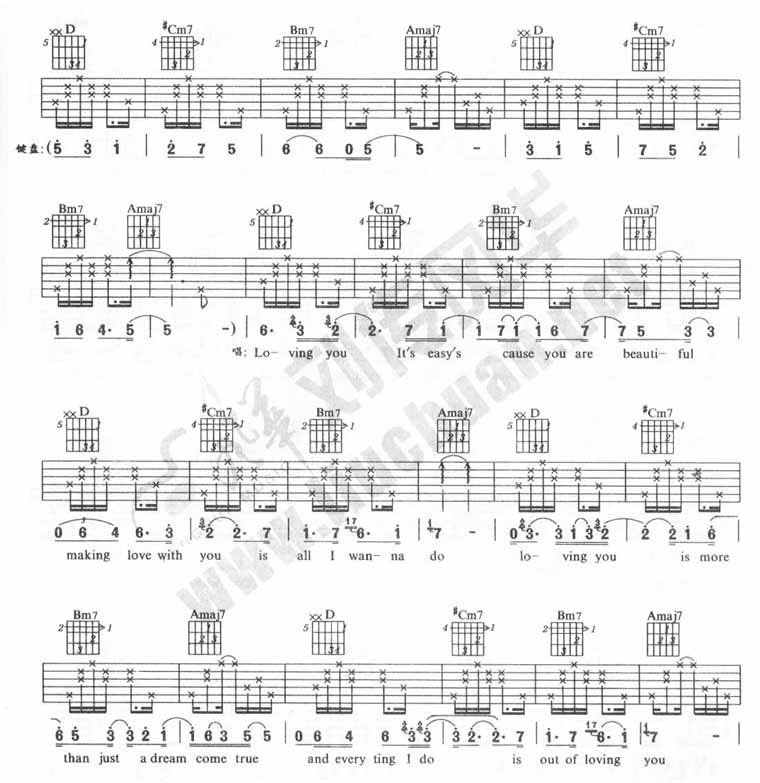 《Loving You-Minnie Riperton(吉他谱)》吉他谱-C大调音乐网