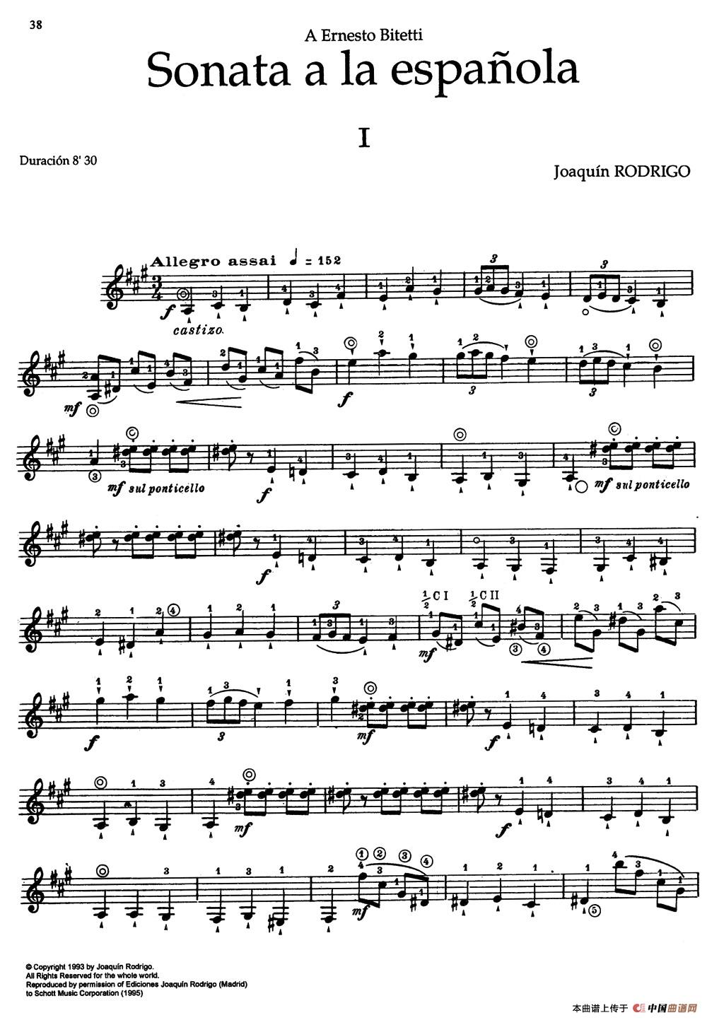 《Joaquin Rodrigo Music for Guitar（罗德里戈吉他音乐P38-46）（古》吉他谱-C大调音乐网