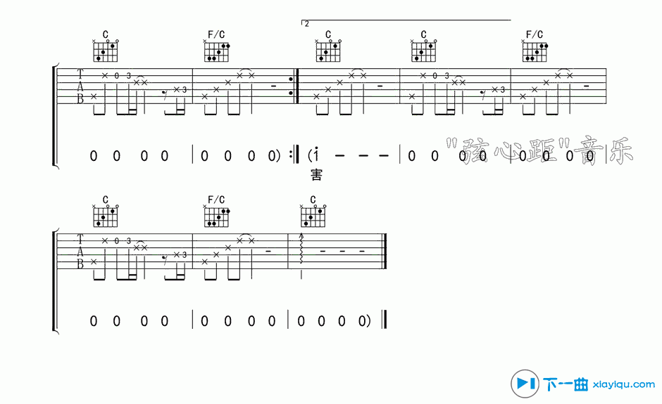 《剪爱吉他谱C调_张惠妹剪爱吉他六线谱》吉他谱-C大调音乐网
