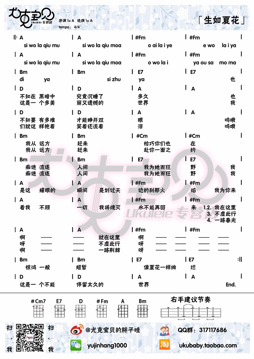 生如夏花-朴树-C大调音乐网