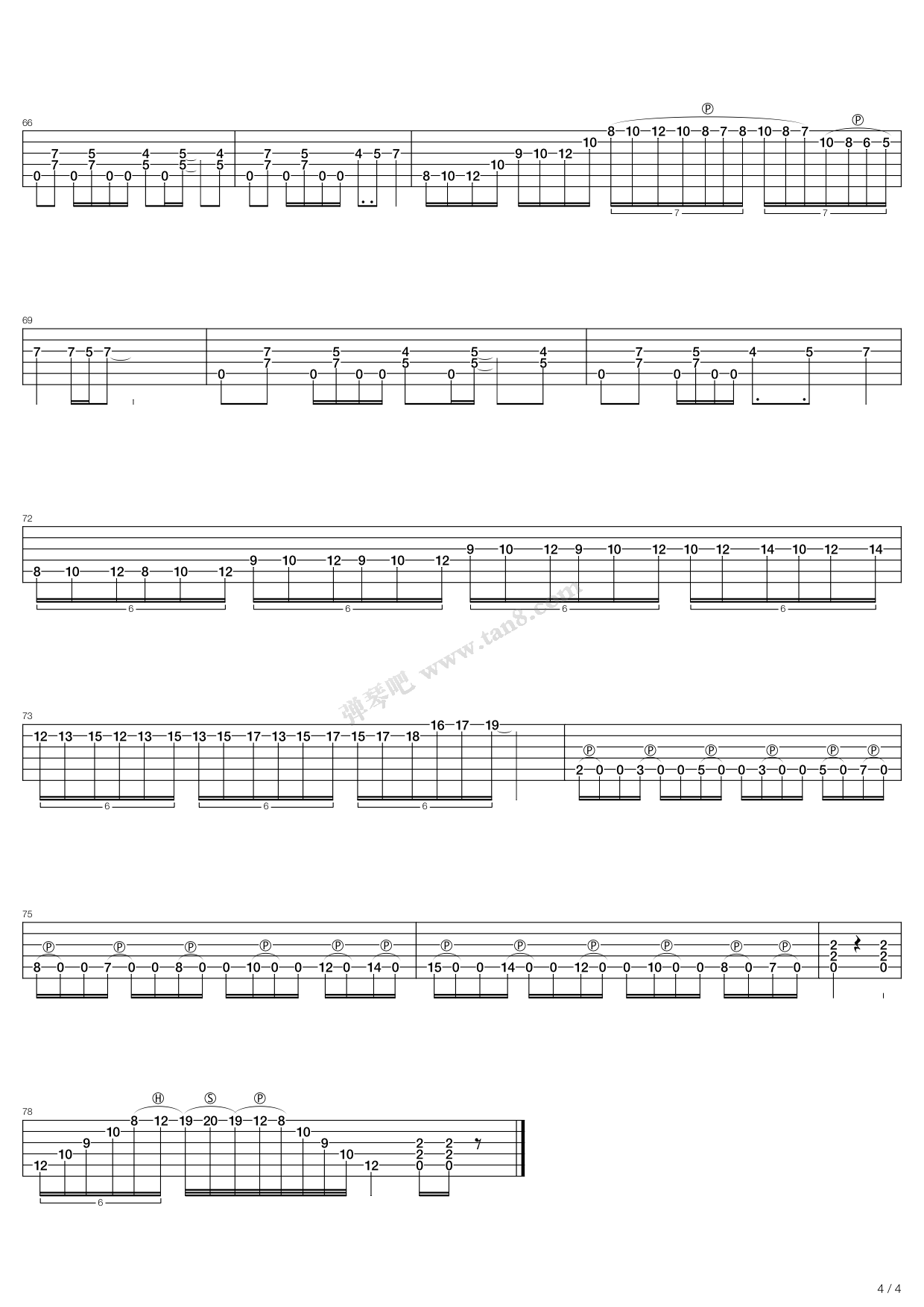 《给地藏一点爱》吉他谱-C大调音乐网