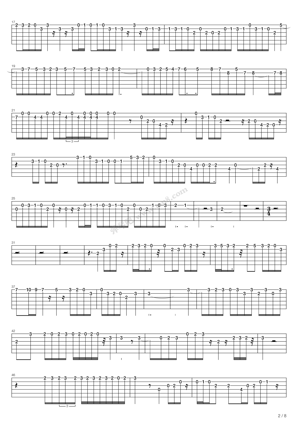 《Bwv 1027 - Sonata No 1 In G Major》吉他谱-C大调音乐网