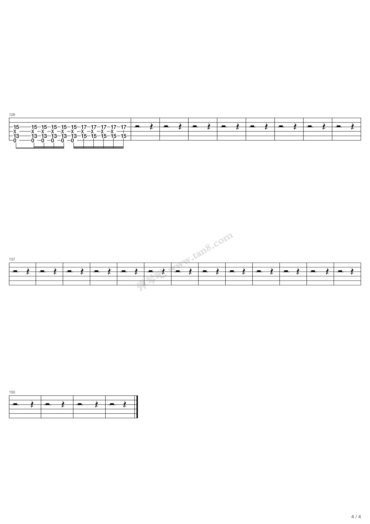 《Bullets》吉他谱-C大调音乐网