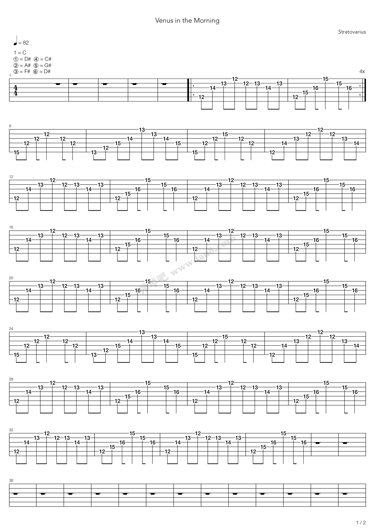《Venus In The Morning》吉他谱-C大调音乐网