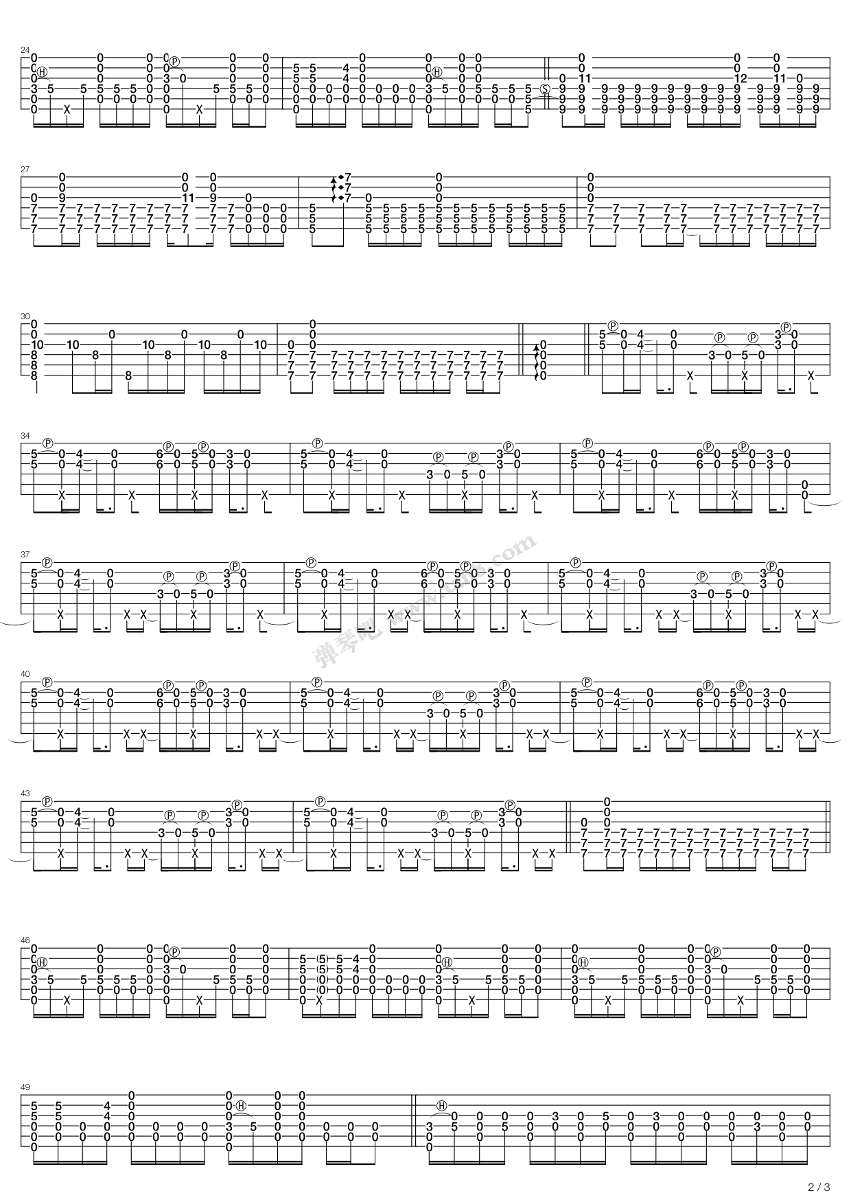 《Hard Rain（10th Anniversary ）》吉他谱-C大调音乐网