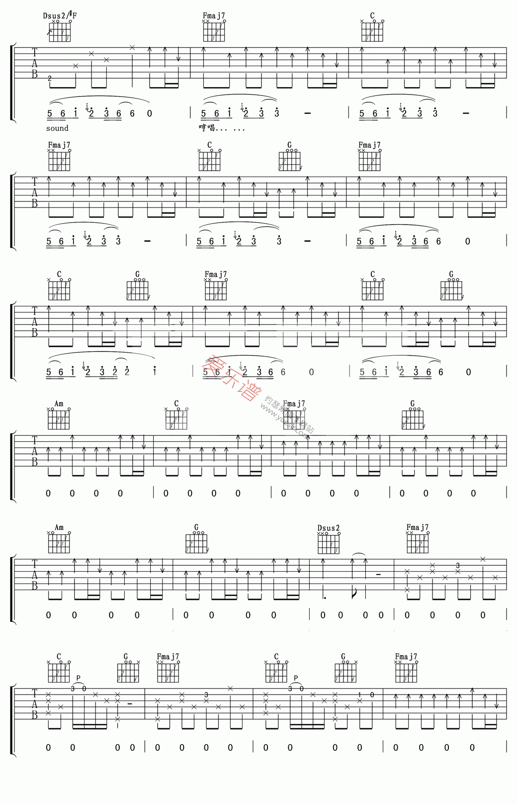 《Taylor Swift(泰勒·斯威夫特)《Safe And Sound(安然无恙)》》吉他谱-C大调音乐网