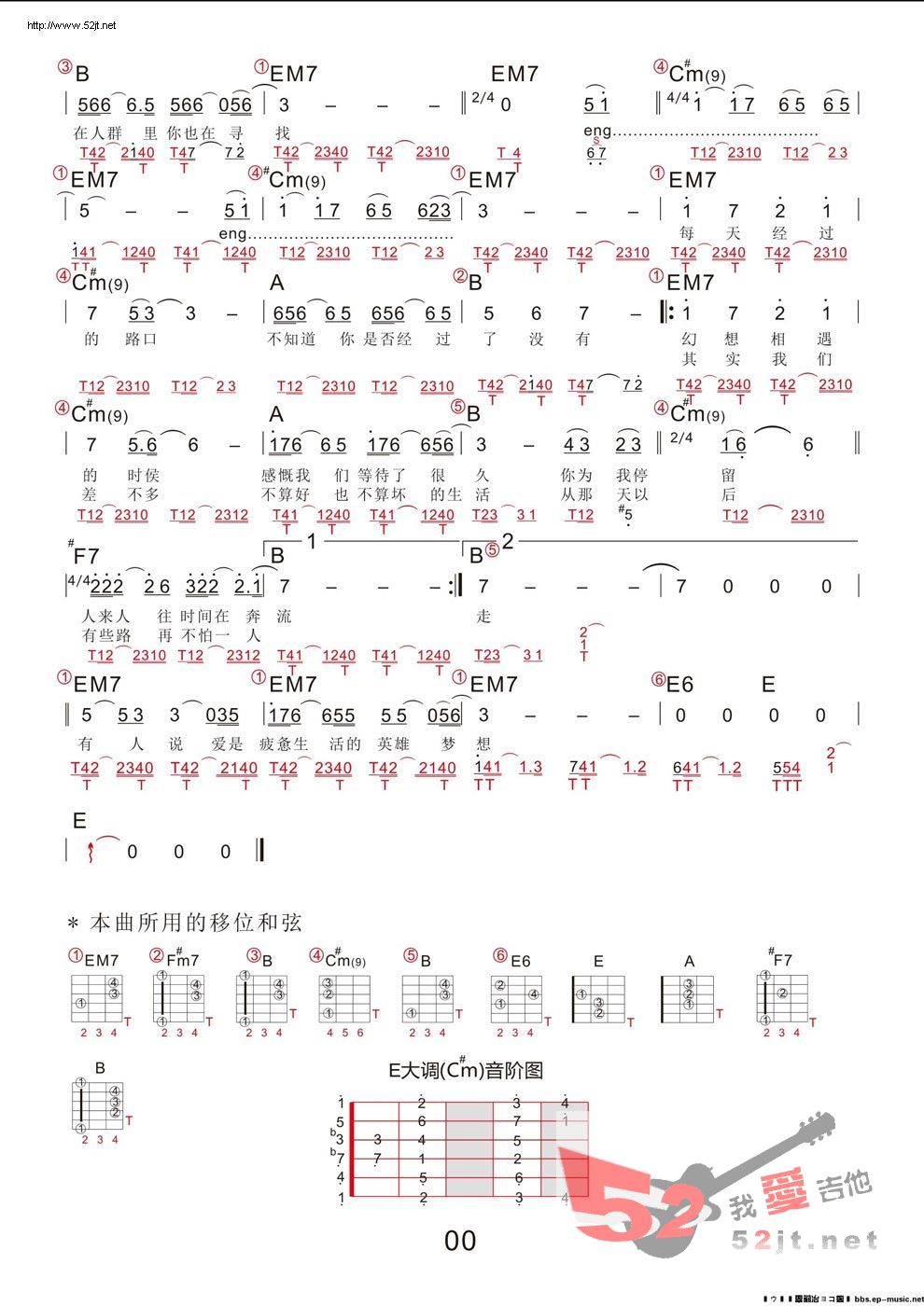 《《等我遇见你》西雅图2主题曲吉他谱视频》吉他谱-C大调音乐网