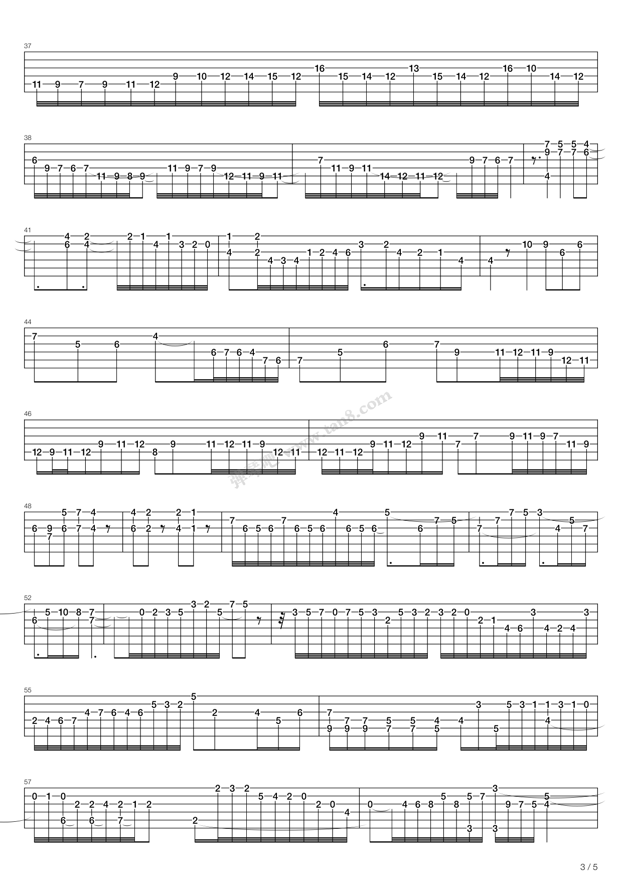 《Prelude In B Minor Bwv 544》吉他谱-C大调音乐网