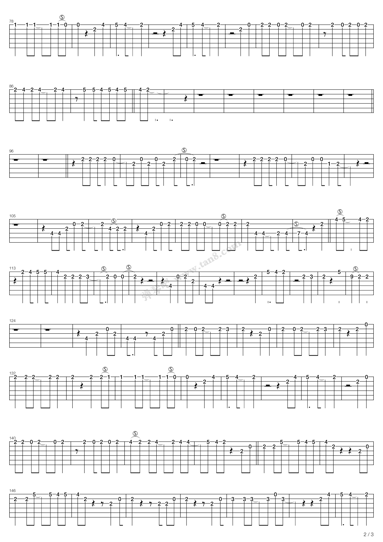 《Swallowtail On The Death Valley》吉他谱-C大调音乐网