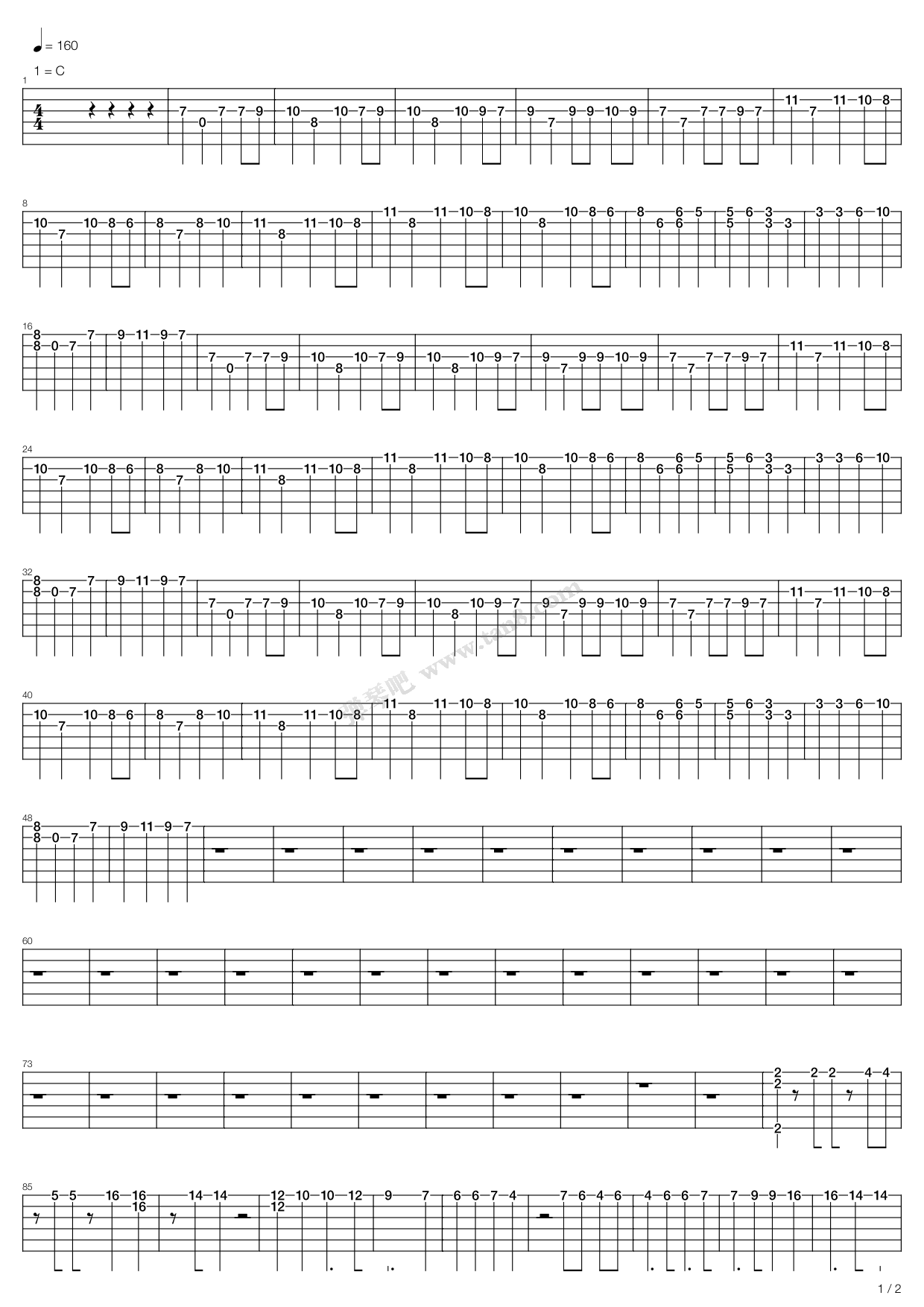 《The Dawn 最经典版》吉他谱-C大调音乐网