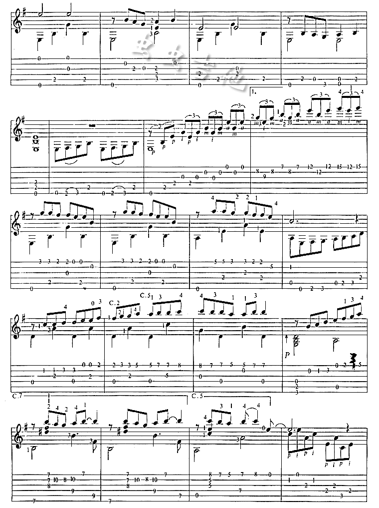 《威尼斯之旅》吉他谱-C大调音乐网