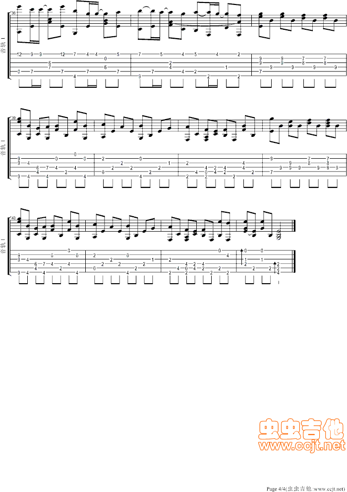 《我会很诚实--星弟（gtp）》吉他谱-C大调音乐网